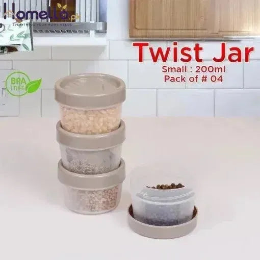 Twist Jar Small 200ml (Pack of 4)