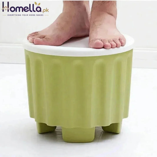 Round Stackable Ottomans with Storage Foot Rest Stool Seat