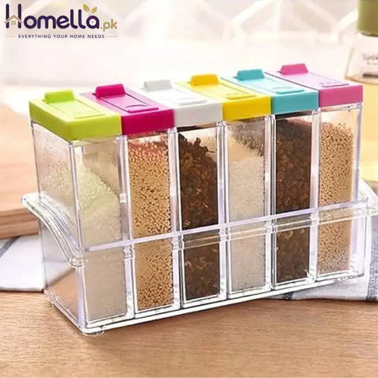Seasoning Box Transparent Spice Jar Set