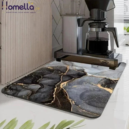 Quickly Dry Super Absorbent Marble Rug Random Design