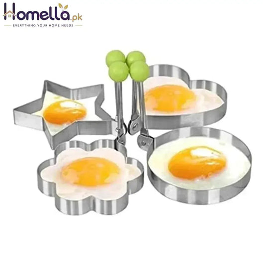 Stainless Steel Egg Fried Mold Tool (4 Pc) Set
