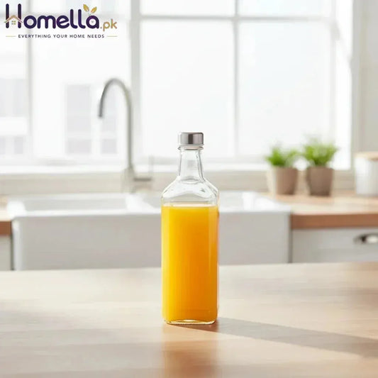 Glass Bottle With Steel Lid 1.1 LTR