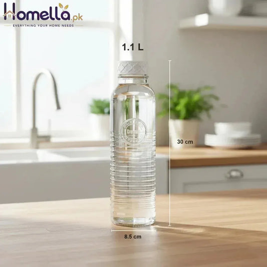 Glass Water Bottle 1.1 LTR