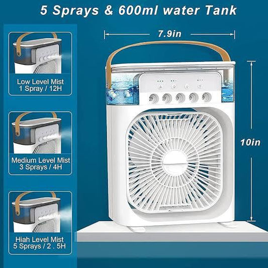 USB Mist Fan 600ml β Portable Humidifier & Cooler