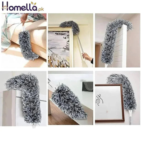 Telescopic Feather Grey Duster For Home