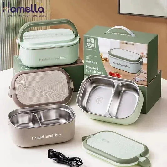Electric Lunch Box with 304 Steel | Self-Heating Food Warmer