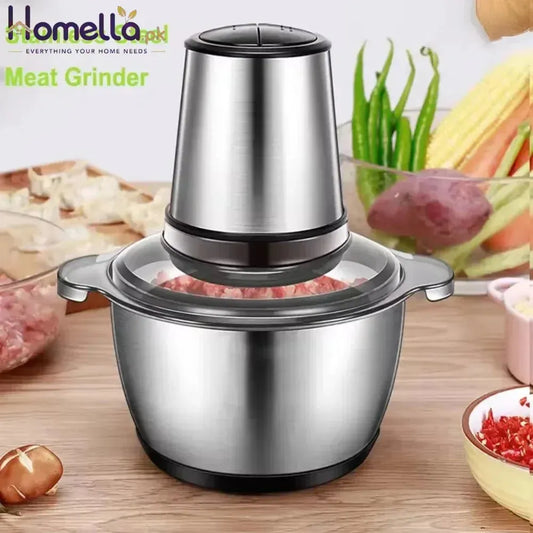 Silver Crest 3 Litre Household Stainless Steel Meat Grinder Blender Chopper