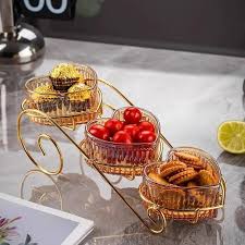 Serving Stand with Glass Bowl