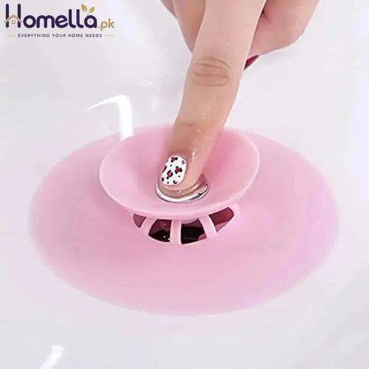 Silicone Sink Drainer Kitchen Bathroom Anti-Clogging Filter Floor Drain Cover