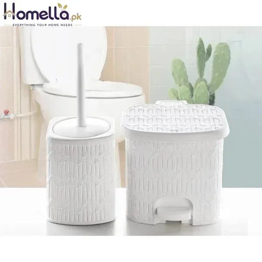 Bamboo Dusatbin & Brush Small Size