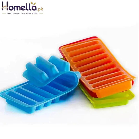 Aomily 10 Holes Finger Shaped Silicone Cookies Chocolate Jelly Candy Cake Bakeware Mold Pastry Bar Ice Block Mould Baking Tools