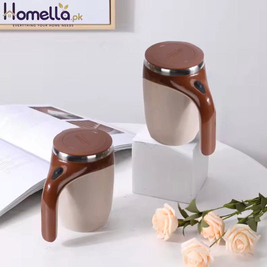 Lazy Coffee Stirring Cup Auto Stirring Cup Magnetic Rotating Electric Milk Cup Mark Cup 304 Stainless Steel