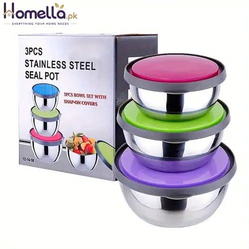 3 Pcs Food Container Set – Airtight, Leak Proof & Durable