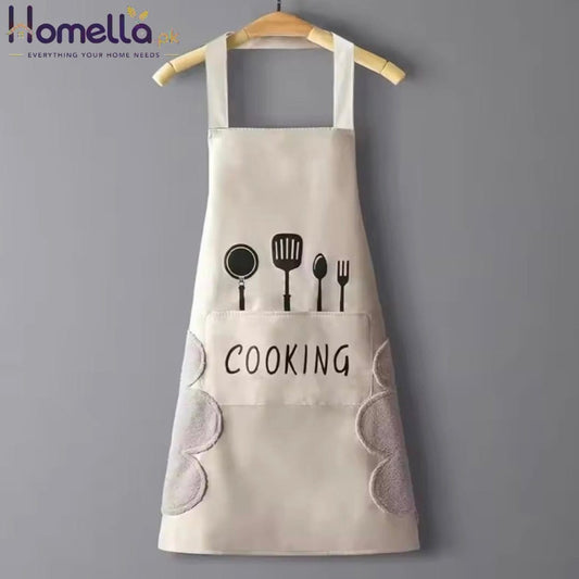 Household Waterproof Oilproof Apron Can Wipe Hands Cooking Baking Cleaning Men and Women Universal Sleeveless Apron