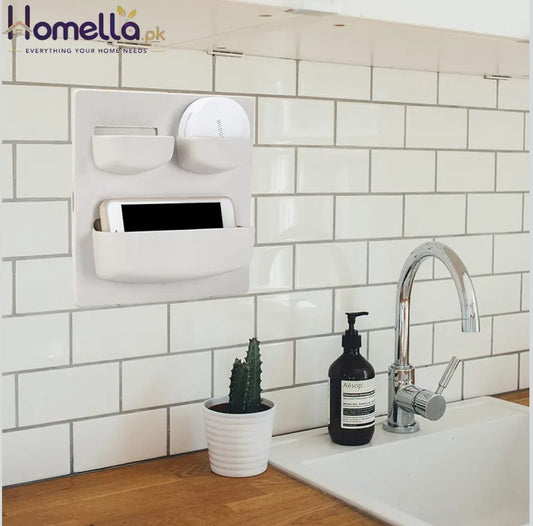 Plastic Self-Adhesive Storage Rack