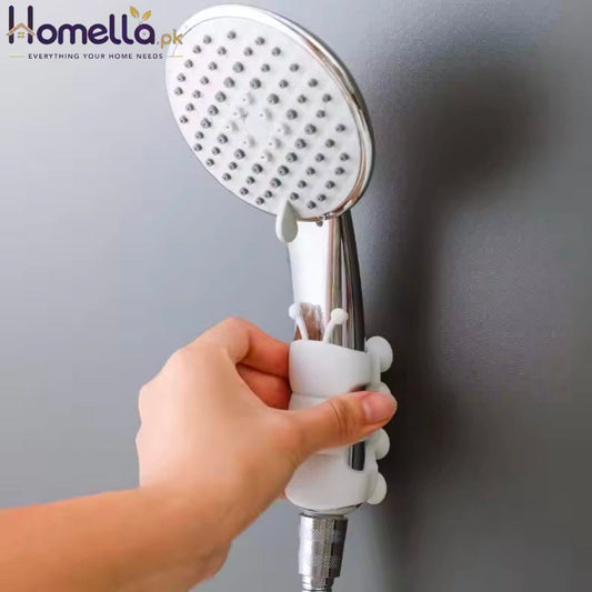 Suction Cup Brackets Removable Silicone Shower Head Holder Wall Mount Shower Head Storage Shelf Rack Bathroom Supplies