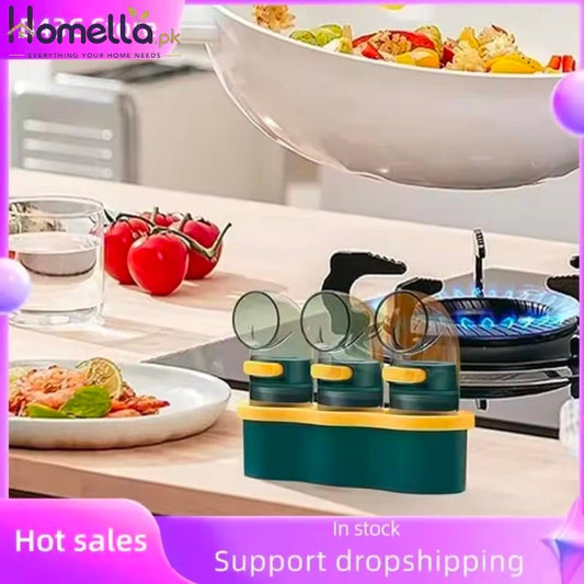 Precision Salt Dispenser Kitchen Seasoning Jar With Adjustable Pour Spout Quantitative Control Salt Shaker
