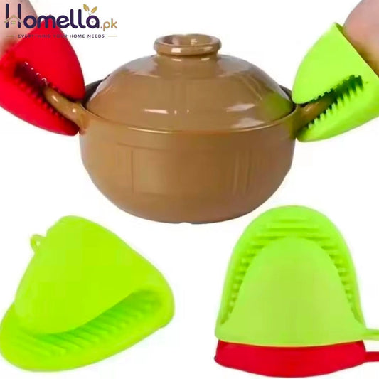 Silicone Head-Resistant Clamp Gloves for Microwave Ovens Special Anti-Slip Finger Covers for Kitchen Hight-Temperature Resistant