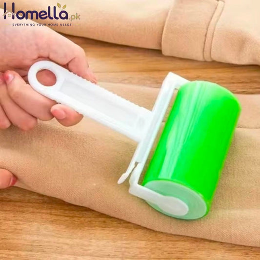 Blue Portable Washable Dust Filter Drum Roll Portable Tools Sticky Hair Removal Device Cleaning Brush