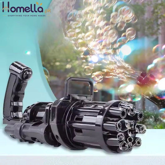 10 Hole Automatic Gatling Bubble Machine Electric Blower Soap Water Maker Gun for Children Summer Beach Outdoor Kids Toys