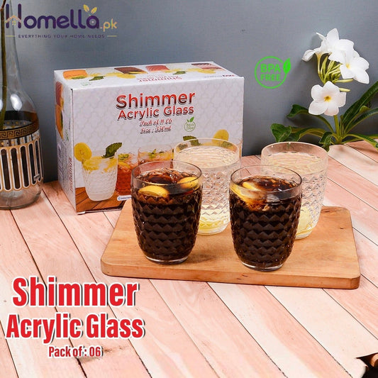 Shimmer Acrylic Glass (6 pcs)