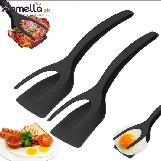 Shovel Clip Silicone Grip Flip Tongs Egg Steak Spatula Tongs Clamp Pancakes Fried Turners Cooking Tool kitchen Accessories