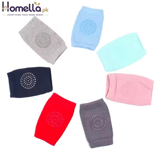 Infant Knee Pads Plain Color Glue Point Anti-Slip Children Knee Breathable Movement Summer Baby Crawling Elbow Pads