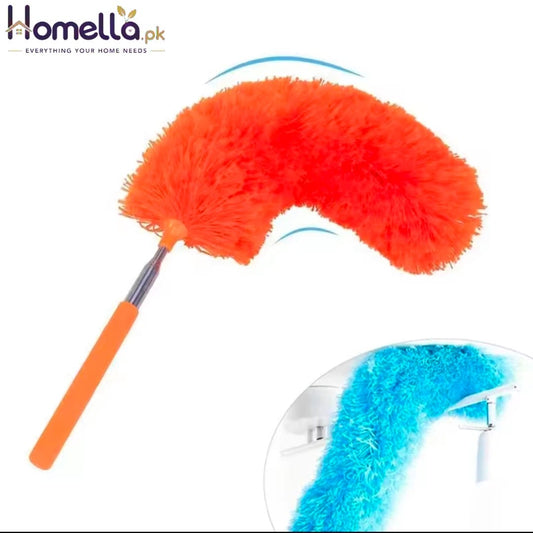 Multifunctional Retractable duster With Bendable Head-Reusable and Washable for High Ceilings Furniture and Car Cleaning