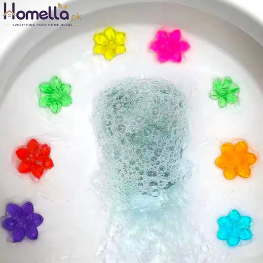 Flowers Gel Toilet Freshener Bowl Cleaner Flower Fragrance Air Perfume Aromatic Closestool Toilet Deodorizer Cleaning