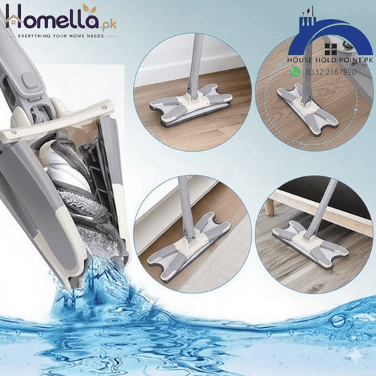 New X-Type Lazy Mop No Hand Wash Flat Floor Mop Home Use Extended Large Size Floor Cleaning Tool Easy to Use Household Supplies