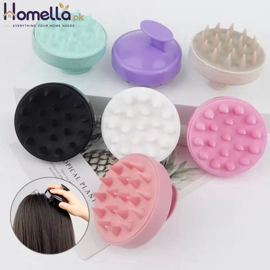 Silicone Shampoo Brush Head Scalp Massage Comb Hair Washing Comb Body Message Brush Bath Shower Brush Salon Hair Dressing Tool