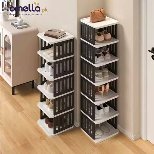 Multi Layer Simple Family Narrow Shoe RackMultielement Open Shoe Storage Rack a Living Room Space Saving Strong Storage Rack