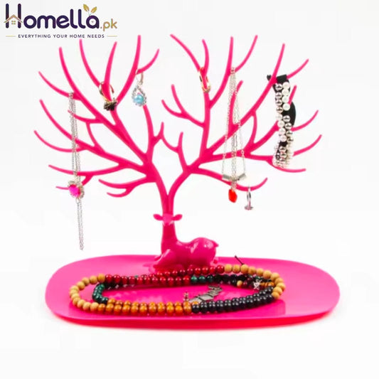 Jewelry Display Stand Tray Tree Storage Racks Earrings Necklaces Rings Jewelry Boxes Case Desktop Organizer Holder Make Up Decor