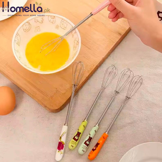 Egg Beater Mini Stainless Steel Balloon Wire Whisk Manual Hand Mixer Milk Cream Butter Whisk Mixer Kitchen Egg Tools