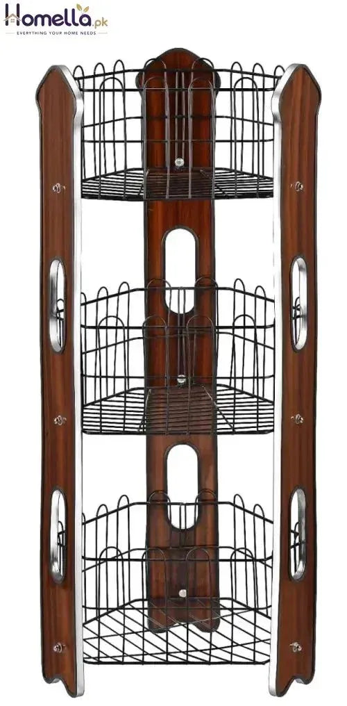 Stylish 3-Tier Fruit & Vegetable Organizer Rack
