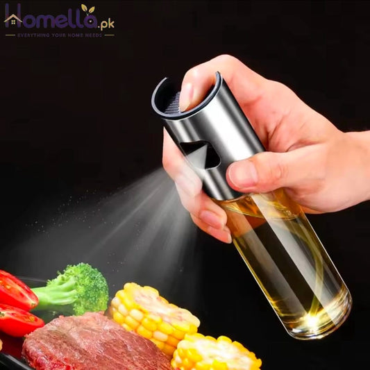 1pc 100ML Olive Oil Sprayerl, Stainless Steel Spray Bottle Spray, Kitchen Cooking Oil Spray, Glass Oil Can