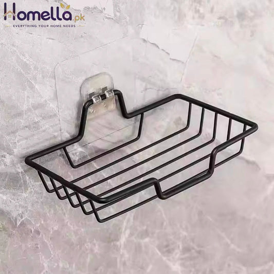 Stainless Steel Wall Mounted Soap Holder No Drill Bathroom Hanger Holder Holds 2 Soap Gift for Halloween Christmas Home Use