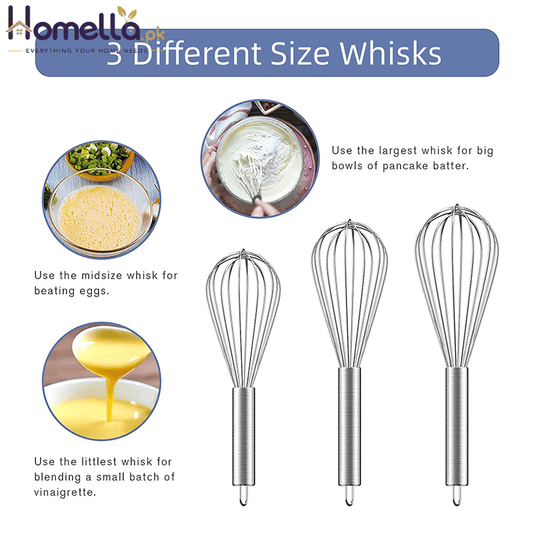 Stainless Steel Egg Beater Large