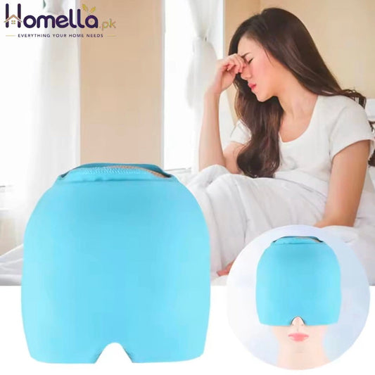 Relief Headgear Migraine Relief Cap Gel Ice Cap Cold Compress Therapy Cap Ice Head Wrap Pack Eye Mask For Pressure Relieve Pain