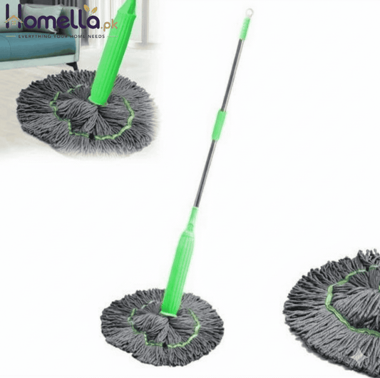Dehydrated Mop 2- in- 1 Self- twist 360 Degree Rotation Ultrafine Microfiber Heads Water Mop Stain - Removing Upright Storage Mop