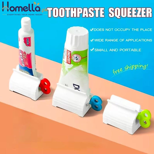 Roll Tube Bathroom Squeeze Manual Facial Cleanser Dispenser Multifunctional Vertical Rotating Toothpaste Dispenser