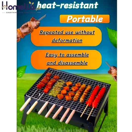 Bbq Foldable Little Gangster Bbq Grill Grill Outdoor Camping Portable Handheld Grill Kitchen Dedicated Dining Table
