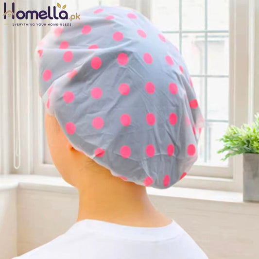 Shower Caps Bathing Waterproof Adult Hair Drying Caps Dustproof Plastic Head Covers for Women Hair Salon Elastic Shower Cap