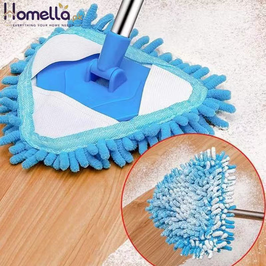 Triangle Mop 180 Degree Adjustable Retractable Household Cleaning Lazy Mop Hand Wash Flat Mop Ceiling Floor Bathroom Glass Pads