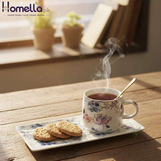 Porcelain Coffee Cup Spoon & Saucer
