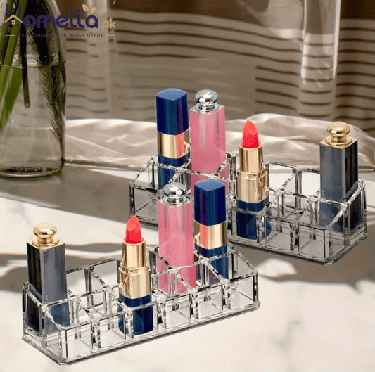 Transparent 12 Slots Lipstick Organizer