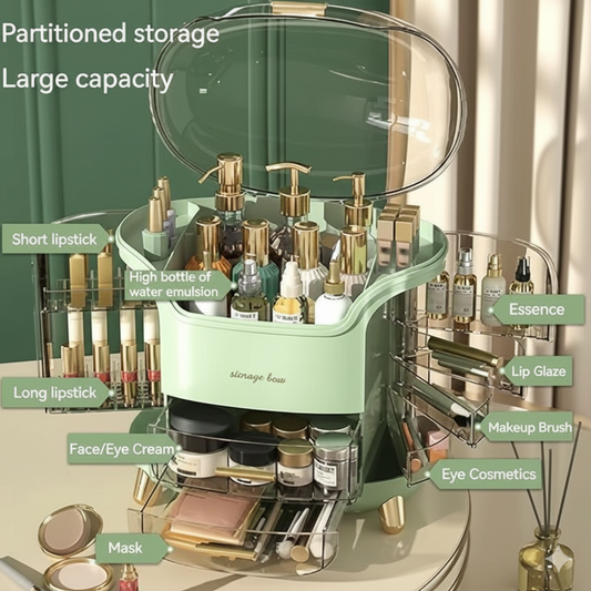 Multi-Functional Makeup Storage Box β Dustproof & Transparent