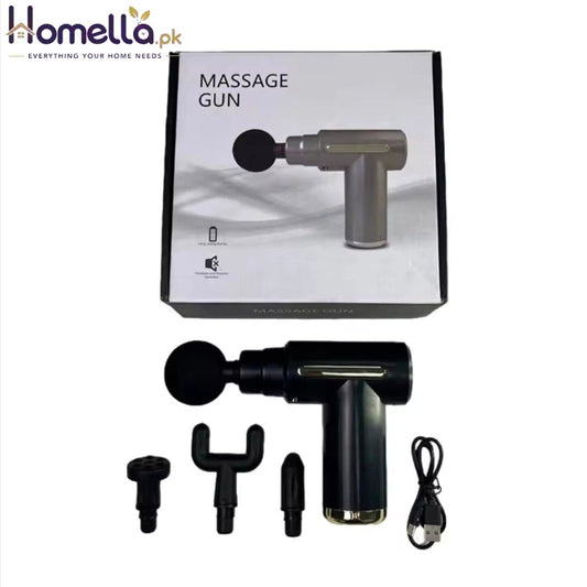 Mini Fascia Massage Gun Powerful Mini Deep Tissue Massage Gun for Muscle Recovery & Pain Relief with 4 Attachments