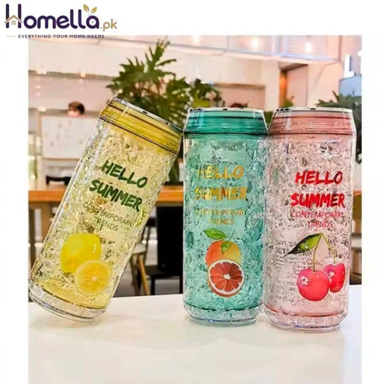 Fresh Girl Korean-Style Plastic lce Cup Refrigerator for Cooling And Preserving Drinks