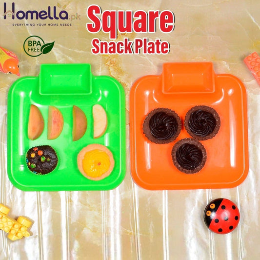 Square Snack Plate (Pack of 2)